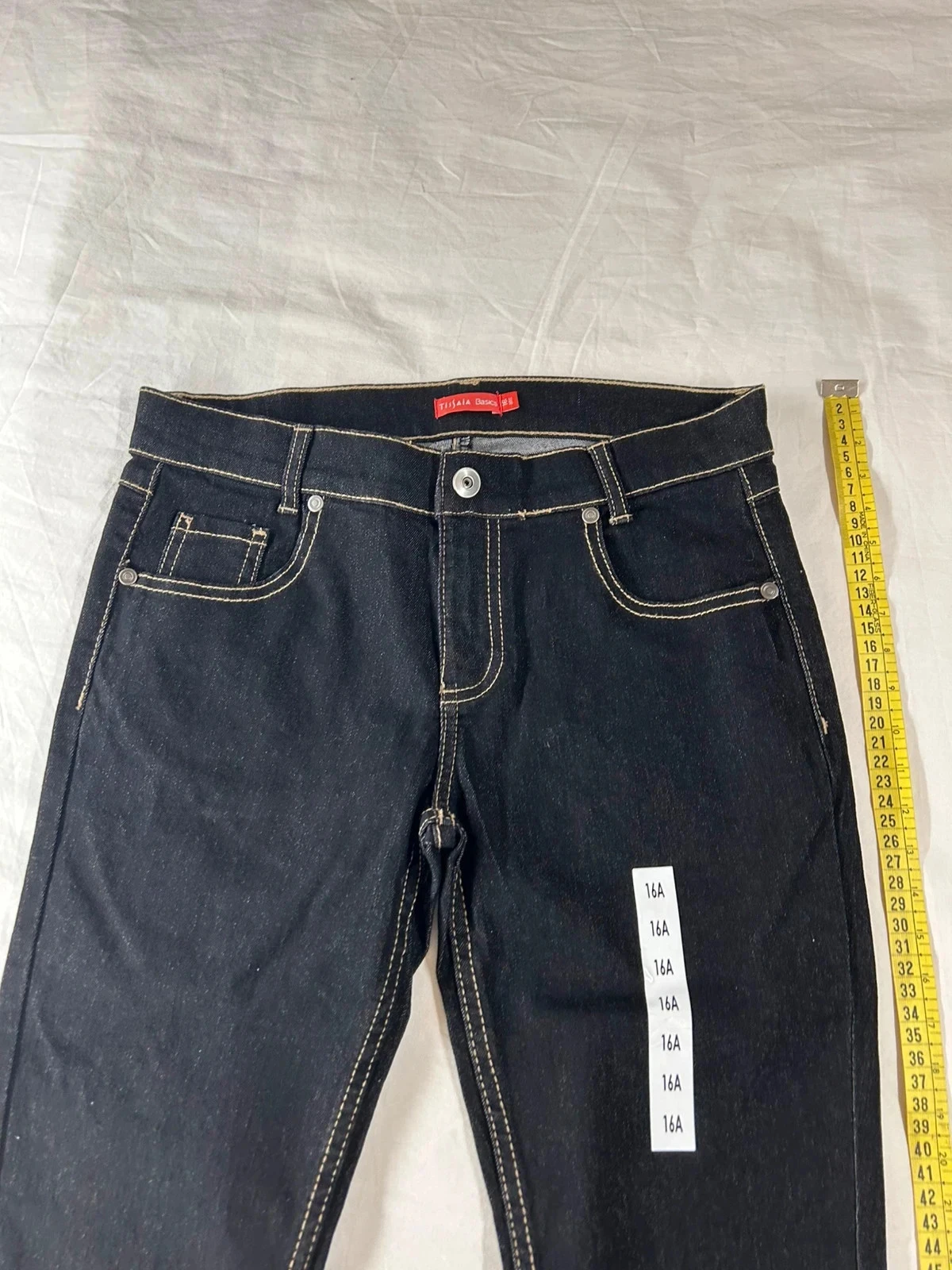 Zwarte skinny jeans in de ruwe versie van Tissaia – photo 5